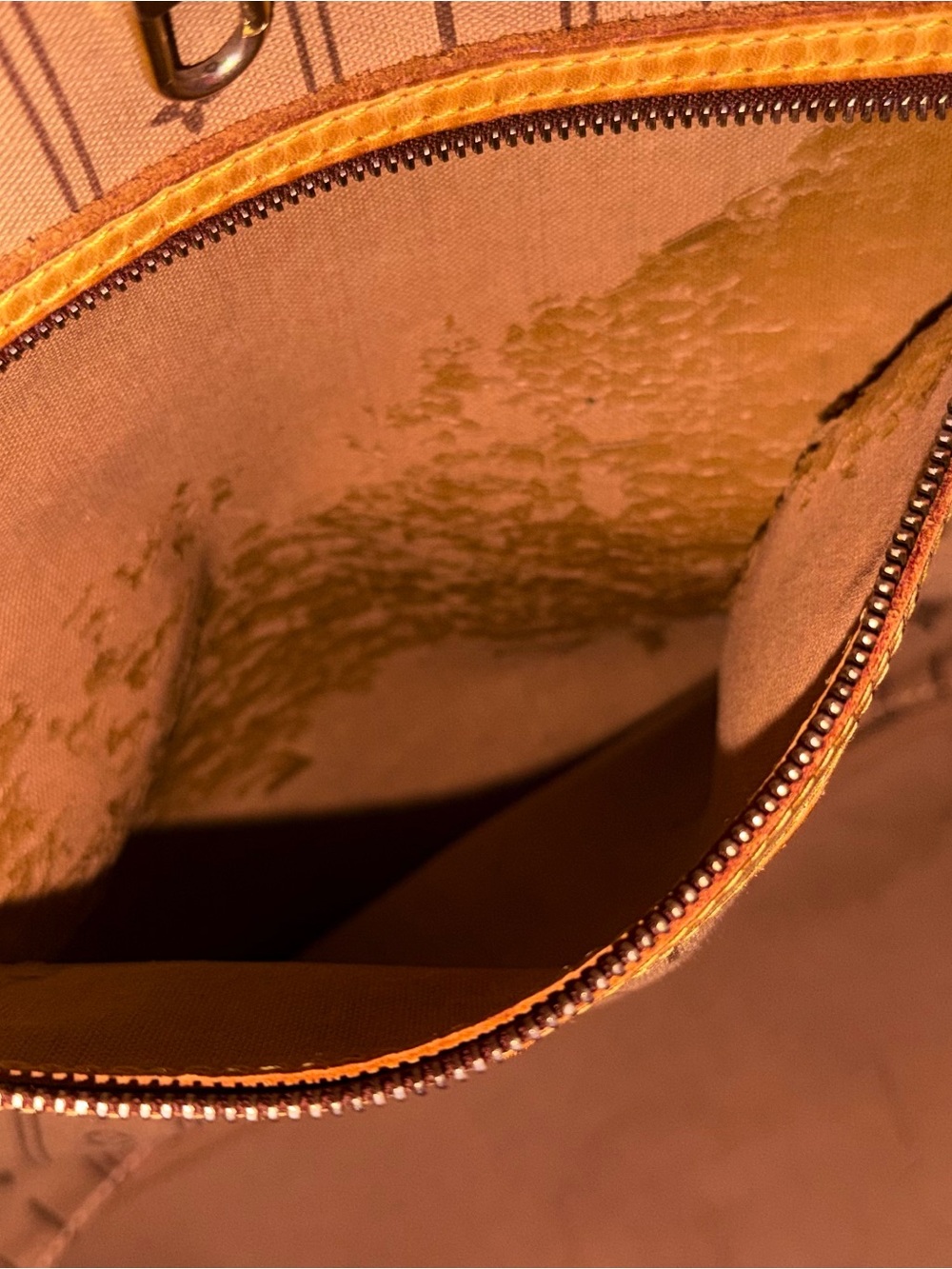 Louis Vuitton Monogram Canvas Tote in Brown Tan Leather Trim size GM neverfull - Picture 5 of 16
